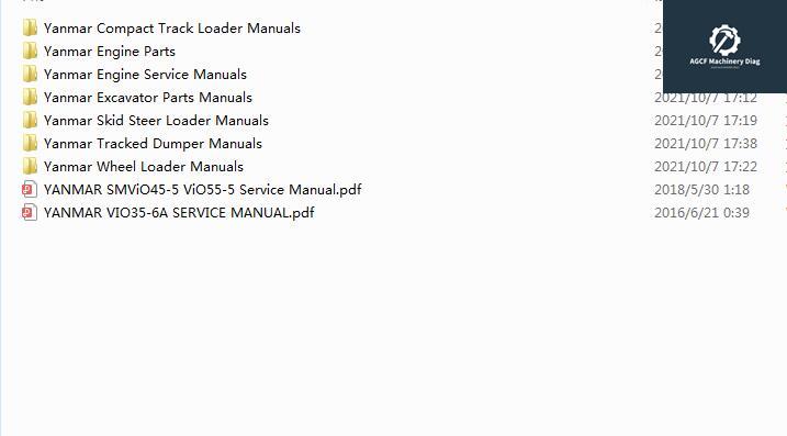 Yanmar Heavy Equipment Engine EPC+Workshop Service Manual 2017 (1)
