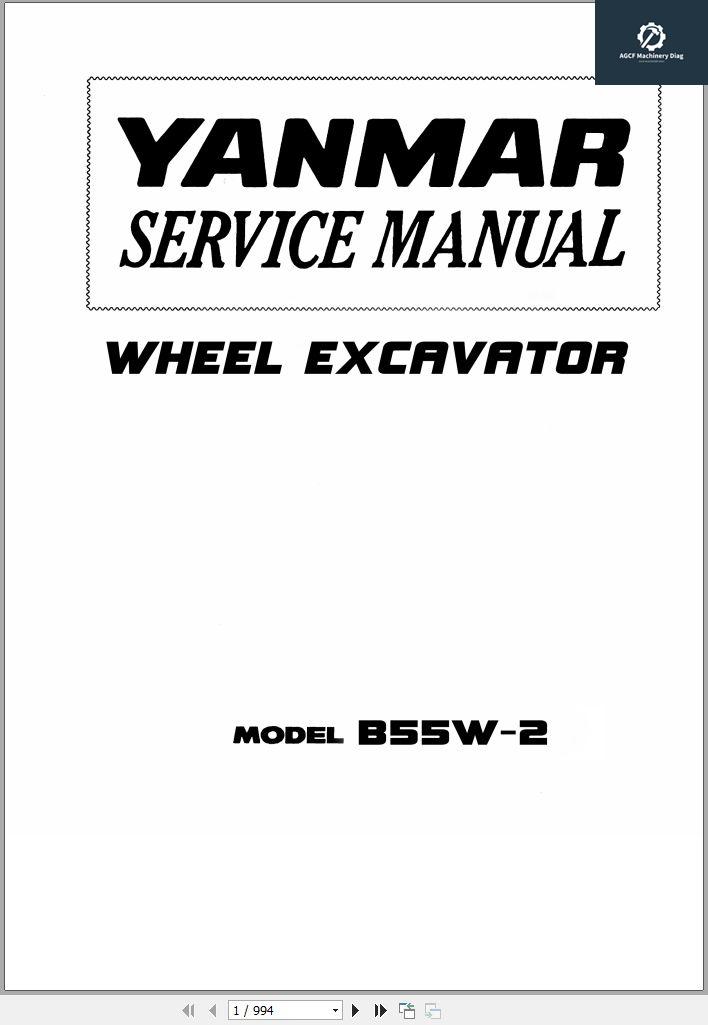 Yanmar Machine Operator+Parts Service Manuals+Wiring Hydraulic Diagrams 2023 (1)