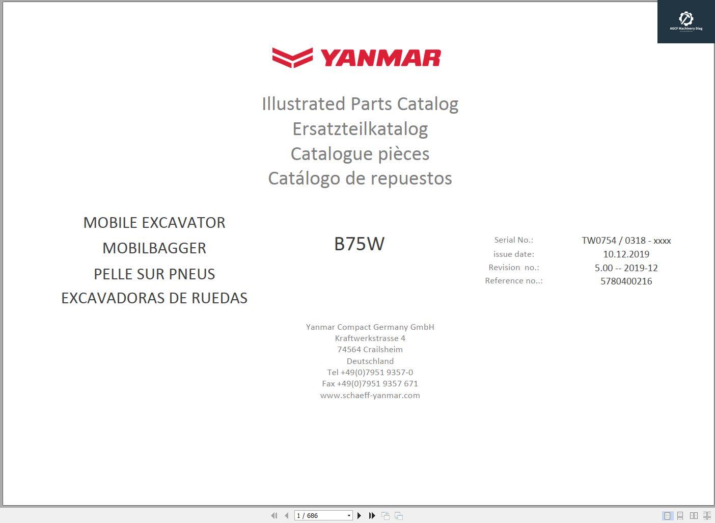 Yanmar Machine Operator+Parts Service Manuals+Wiring Hydraulic Diagrams 2023 (2)