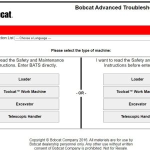 2022 Bobcat BATS 2.4 Bobcat Advance Troubleshooting System (1)